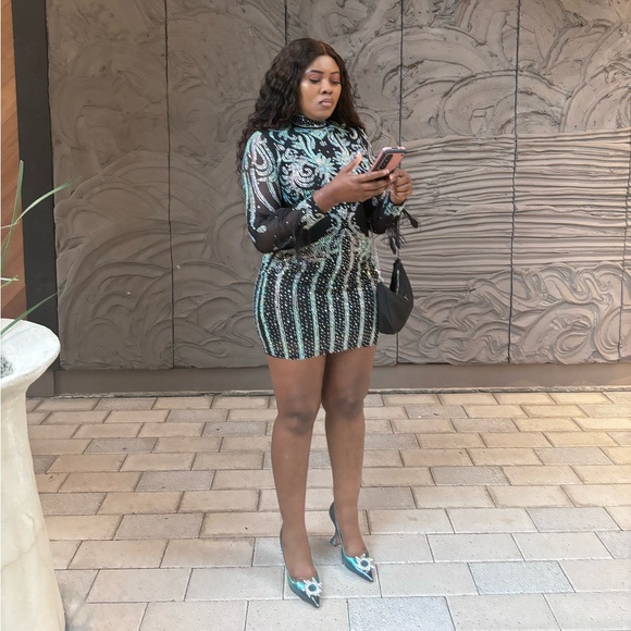 ROYALTY SEQUIN PARTY DRESS - Picture 6 of 6